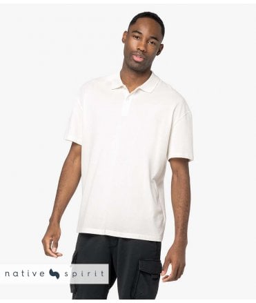 Native Spirit Drop Shoulder Piqué Polo Shirt