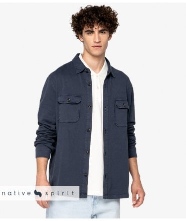Native Spirit Faded Brushed Fleece Overshirt
