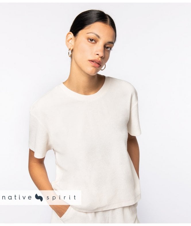 Native Spirit  Ladies Terry Towel T-Shirt