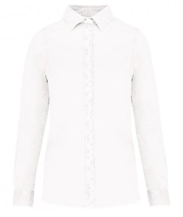 Native Spirit Ladies Washed Long Sleeve Shirt