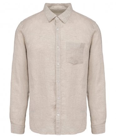 Native Spirit Long Sleeve Linen Shirt