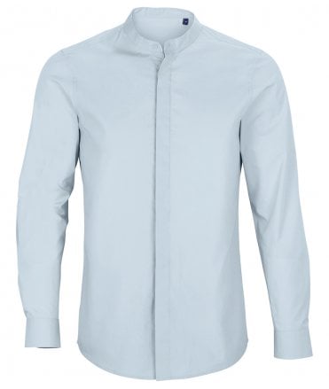 NEOBLU Bart Mao Collar Long Sleeve Poplin Shirt