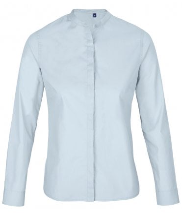 NEOBLU Ladies Bart Mao Collar Long Sleeve Poplin Shirt
