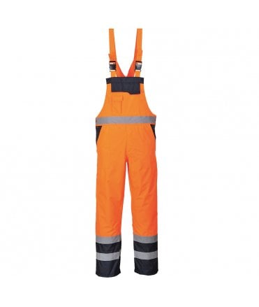 Portwest Contrast Bib & Brace Lined
