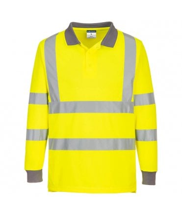 Eco Hi-Vis Polo Shirt Long Sleeve (6 Pack)