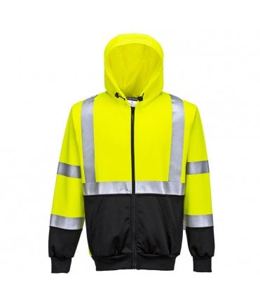 Portwest Hi-Vis 2-Tone Zipped Hoodie