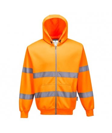 Portwest Hi-Vis Zip Front Hoodie