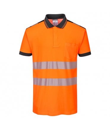 PW3 Hi-Vis Cotton Comfort Polo Shirt Short Sleeved