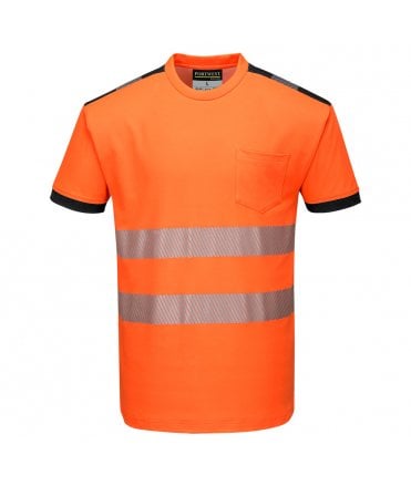 PW3 Hi-Vis Cotton Comfort T-Shirt Short Sleeved