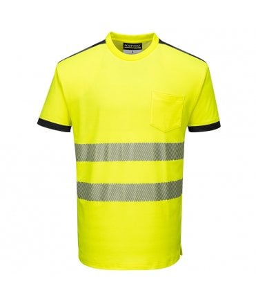 PW3 Hi-Vis Cotton Comfort T-Shirt Short Sleeved