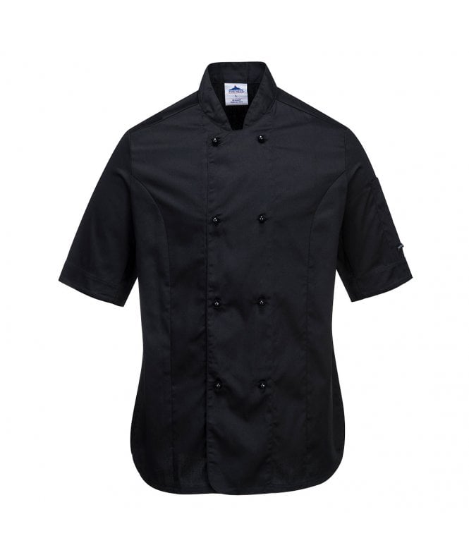 Portwest  Rachel Chef Jacket  Short Sleeve
