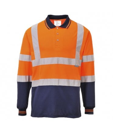 Portwest Two-Tone Long Sleeved Polo