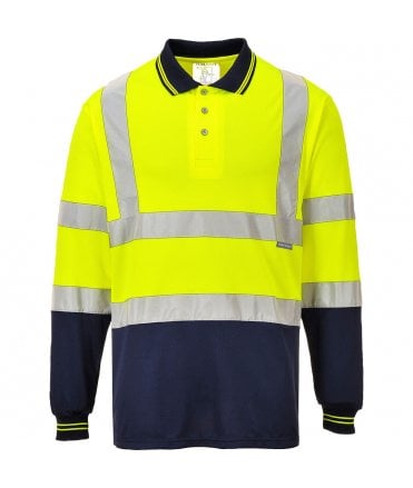 Portwest Two-Tone Long Sleeved Polo