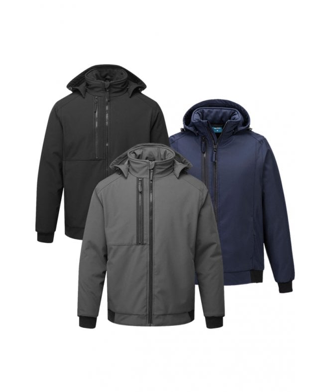 Portwest WX2 Eco Hooded Insulated Softshell (2L)