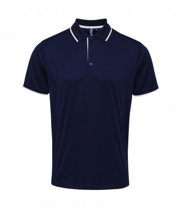 Premier Contrast Coolchecker Pique Polo Shirt