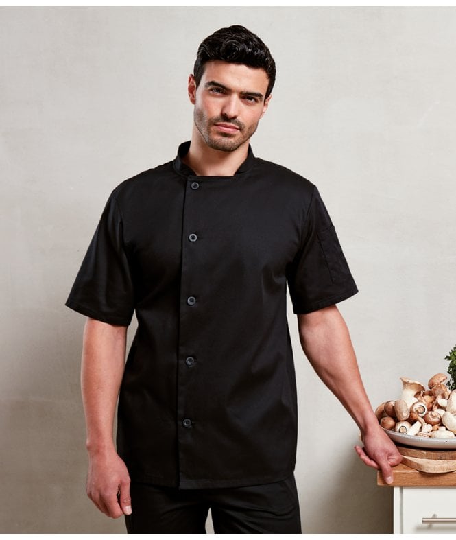 Premier  Essential Short Sleeve Chef's Jacket