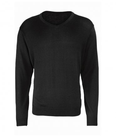Premier Knitted Cotton Acrylic V Neck Sweater