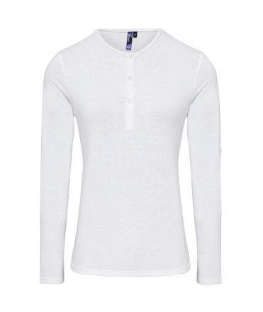 Premier Ladies Long John Roll Sleeve T-Shirt