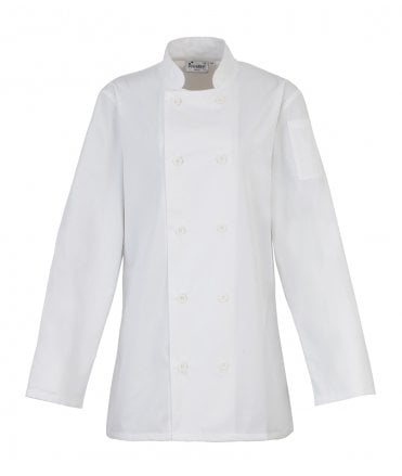 Premier Ladies Long Sleeve Chef's Jacket