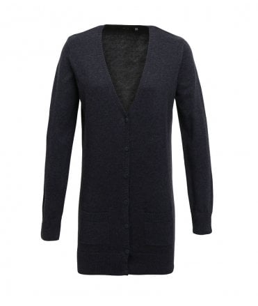 Premier Ladies Longline V Neck Cardigan