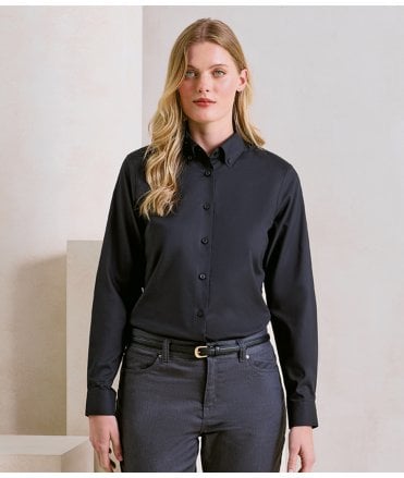 Premier Ladies Supreme Long Sleeve Oxford Shirt