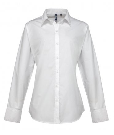 Premier Ladies Supreme Long Sleeve Poplin Shirt