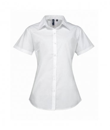 Premier Ladies Supreme Short Sleeve Poplin Shirt