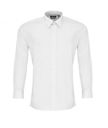 Premier Long Sleeve Fitted Poplin Shirt
