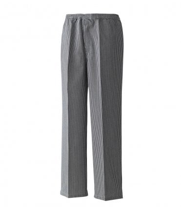 Premier Pull On Chef's Check Trousers