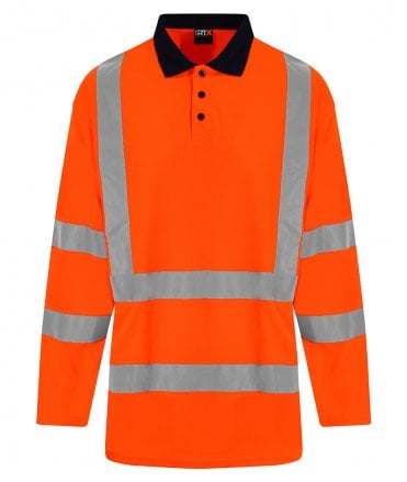 Pro Rtx High Vis Long Sleeve Polo