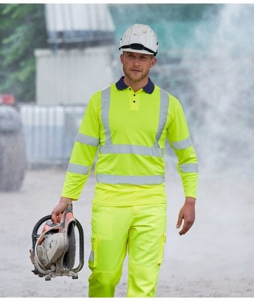 Pro Rtx High Vis Long Sleeve Polo