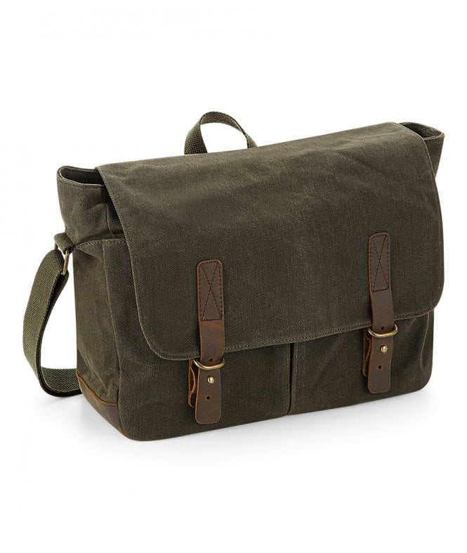 Quadra  Heritage Waxed Canvas Messenger
