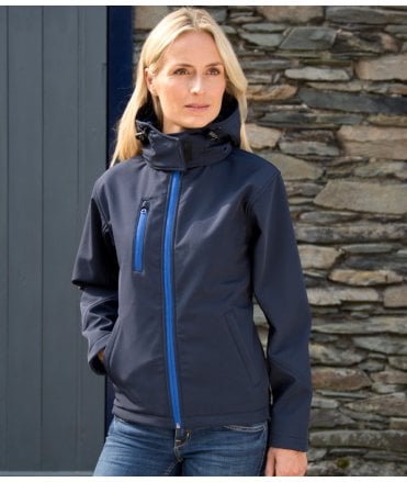 Result Core Ladies Hooded Soft Shell Jacket