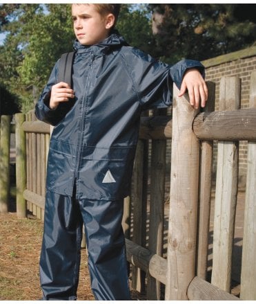 Result Kids Waterproof Jacket/Trouser Suit in Carry Bag