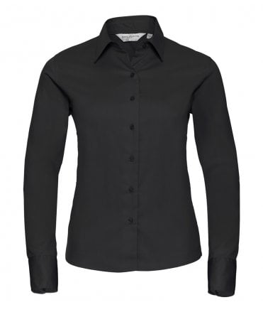 Russell Collection Ladies Long Sleeve Classic Twill Shirt