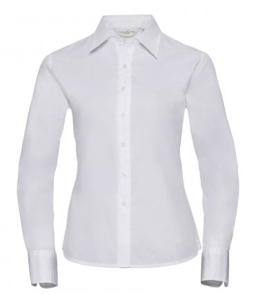 Russell Collection Ladies Long Sleeve Classic Twill Shirt