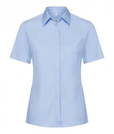 Russell Collection Ladies Short Sleeve Ultimate Stretch Shirt