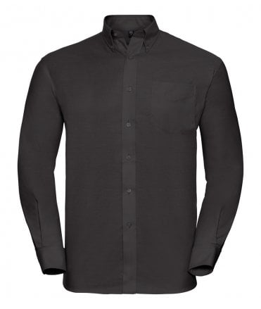 Russell Collection Long Sleeve Easy Care Oxford Shirt