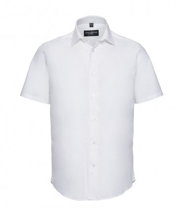 Russell Collection Short Sleeve Easy Care Fitted Shirt