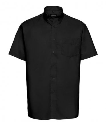 Russell Collection Short Sleeve Easy Care Oxford Shirt
