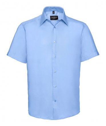 Russell Collection Short Sleeve Tailored Ultimate Non-Iron Shirt