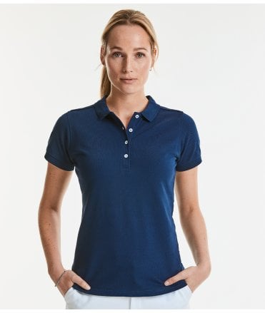 Russell Ladies Stretch Pique Polo Shirt