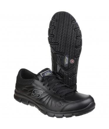 SALE ITEM - Skechers Ladies Eldred Lace Up Non Safety Work Shoe (SK76551EC)