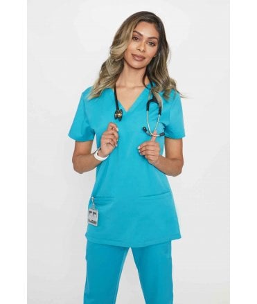 Simki Ari Two Pocket Stetch Scrub Top
