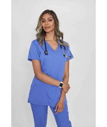 Simki Ari Two Pocket Stetch Scrub Top