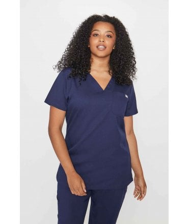 Simki Womens Nova One Pocket Scrub Top