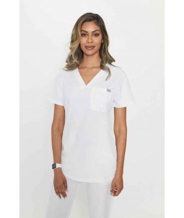 Simki Womens Nova One Pocket Scrub Top