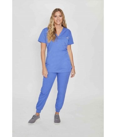 Simki Womens Nova One Pocket Scrub Top