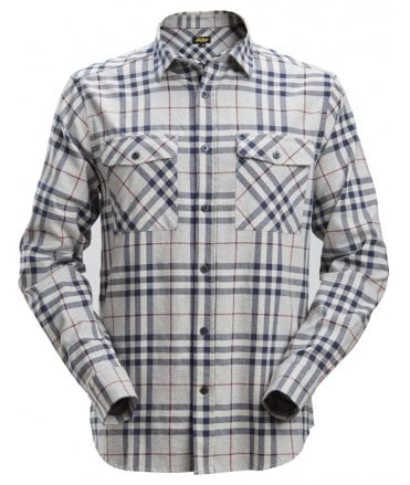 Snickers AllroundWork, Flannel Checked  Long Sleeve Shirt