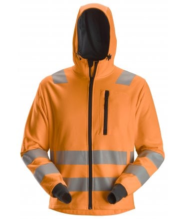 Snickers AllroundWork, High-Vis Full Zip Hoodie Class 2/3